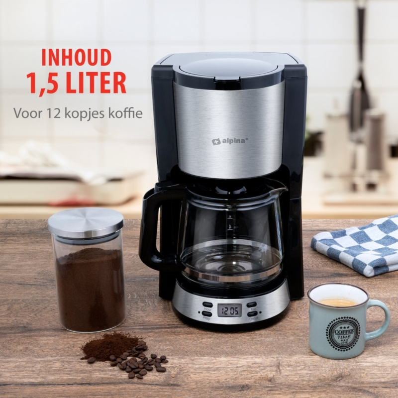 Alpina koffiezetapparaat 1,5 l 1000W