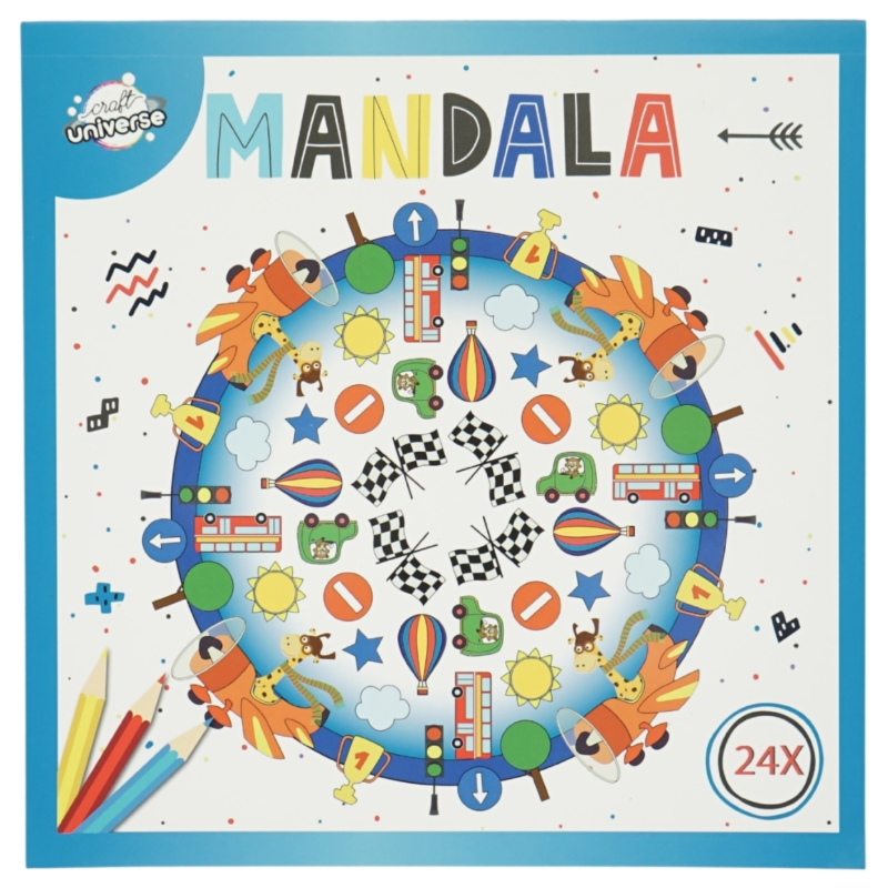 Kleurboek mandala 4 assorti