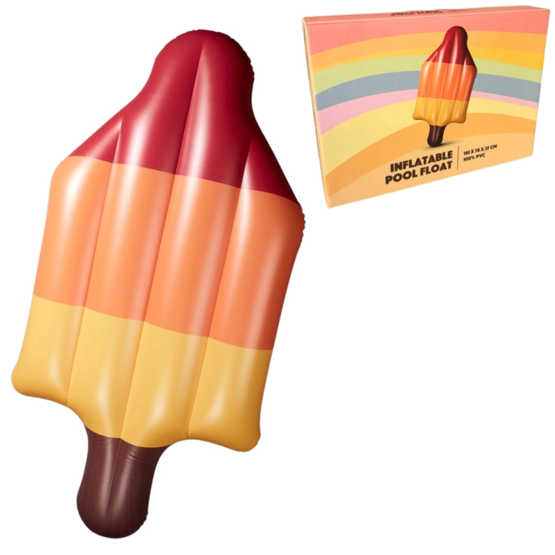 (R) Luchtbed opblaasbaar raket ijsje 161 cm