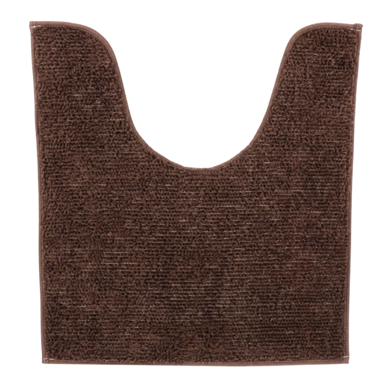 WC mat bruin polyester 45 x 50 cm