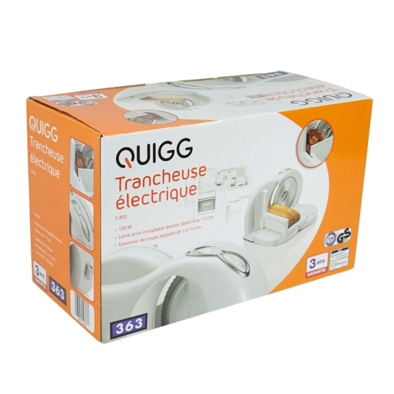 Quigg snijmachine 150W EU stekker wit 34 cm