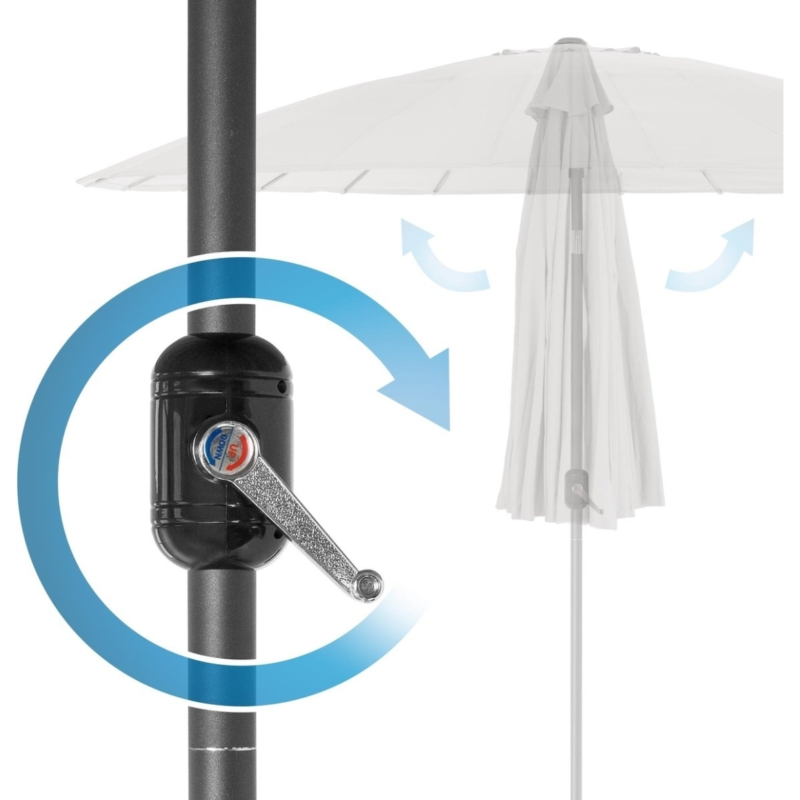 Ambiance parasol creme 300 cm