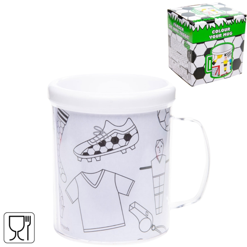 Färbe deinen eigenen Becher Fuß?ball 250 ml