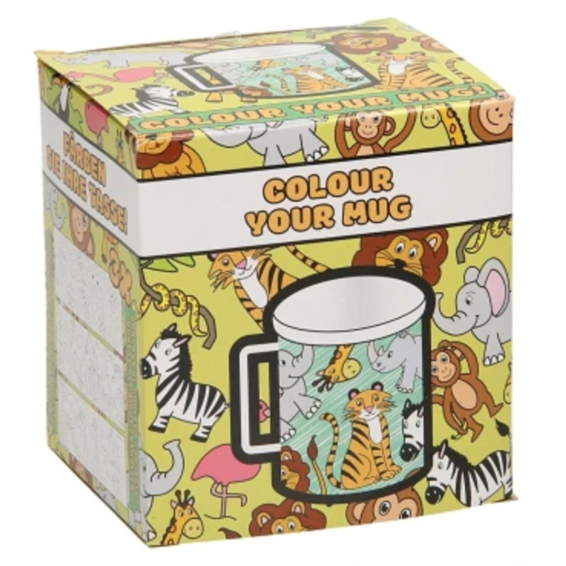 Kleur je eigen beker dieren 250 ml