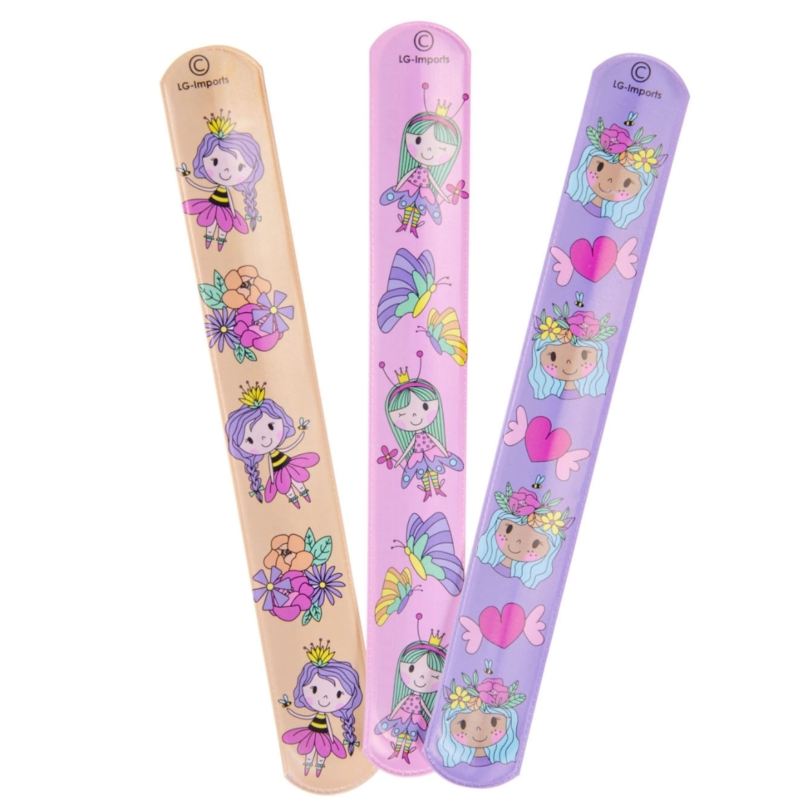 Klaparmband prinses 22 cm 3 assorti