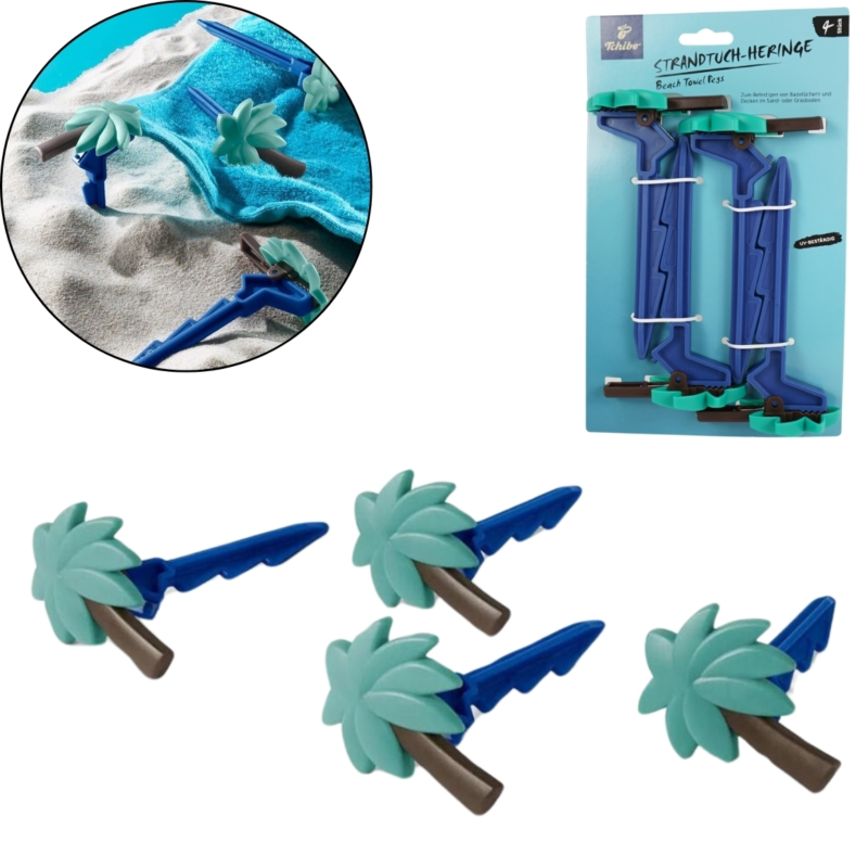 Tchibo Strandlaken Heringe 16 cm 4 Stück