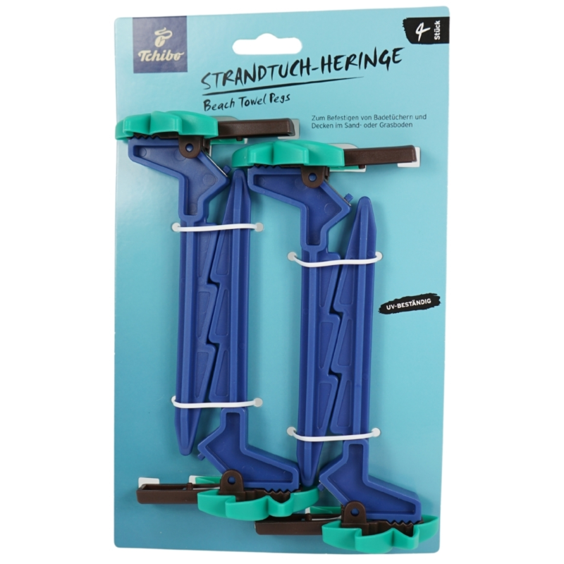 Tchibo Strandlaken Heringe 16 cm 4 Stück