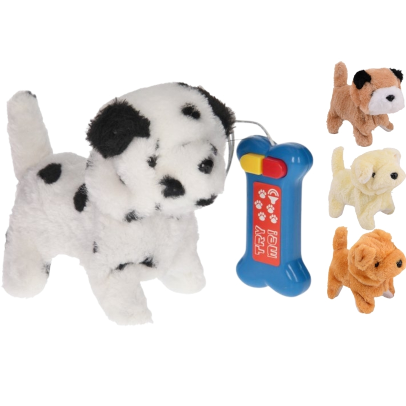 Pets Puppy met geluid en beweging 16 cm