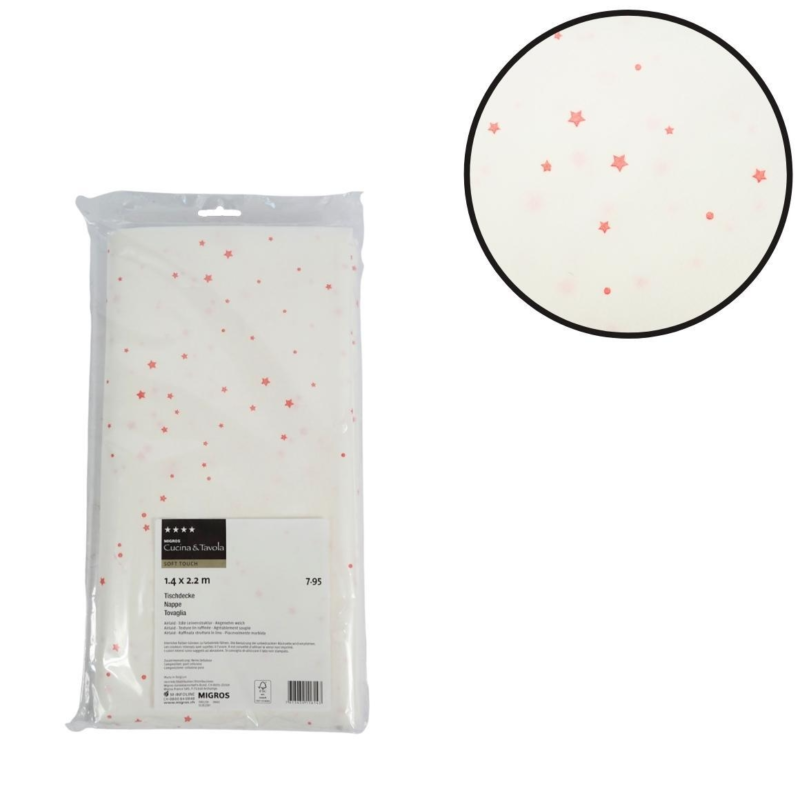 (R) Migros tafelkleed papier wit 220 cm