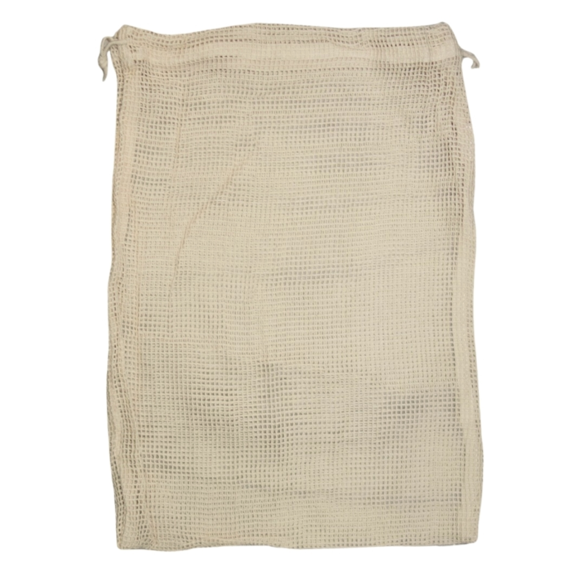 Herbruikbare groente-/fruitzak katoen 45 x 35 cm