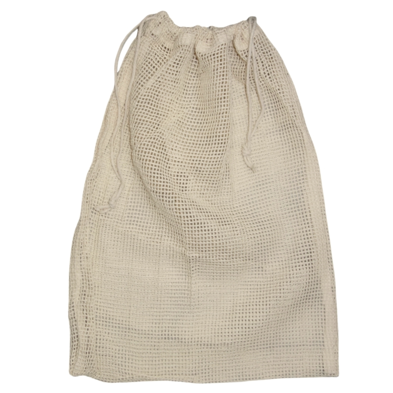 Herbruikbare groente-/fruitzak katoen 45 x 35 cm