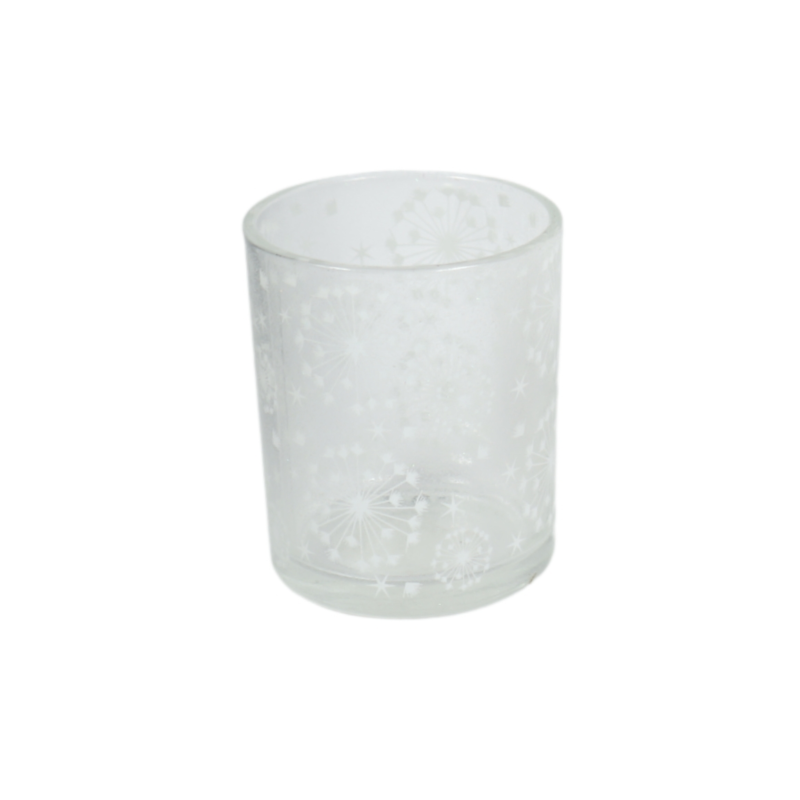 Theelichthouder glas 8,3 cm 3 assorti