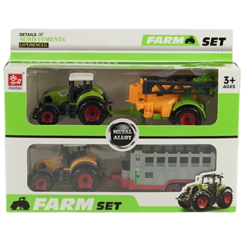 Sunq Toys tractorset 4-delig 22 cm