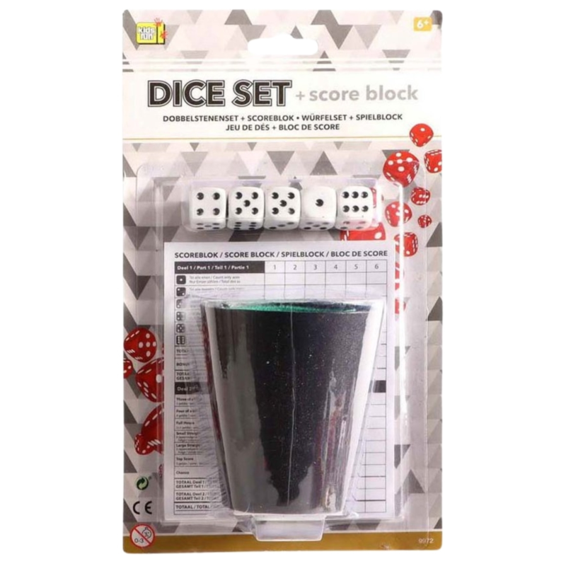 Kids Fun dobbelset met scoreblok
