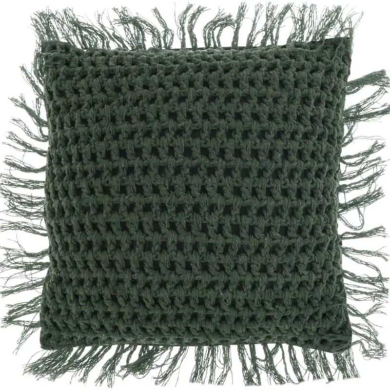 Unique Living kussen Tufo laurel green 45 x45 cm