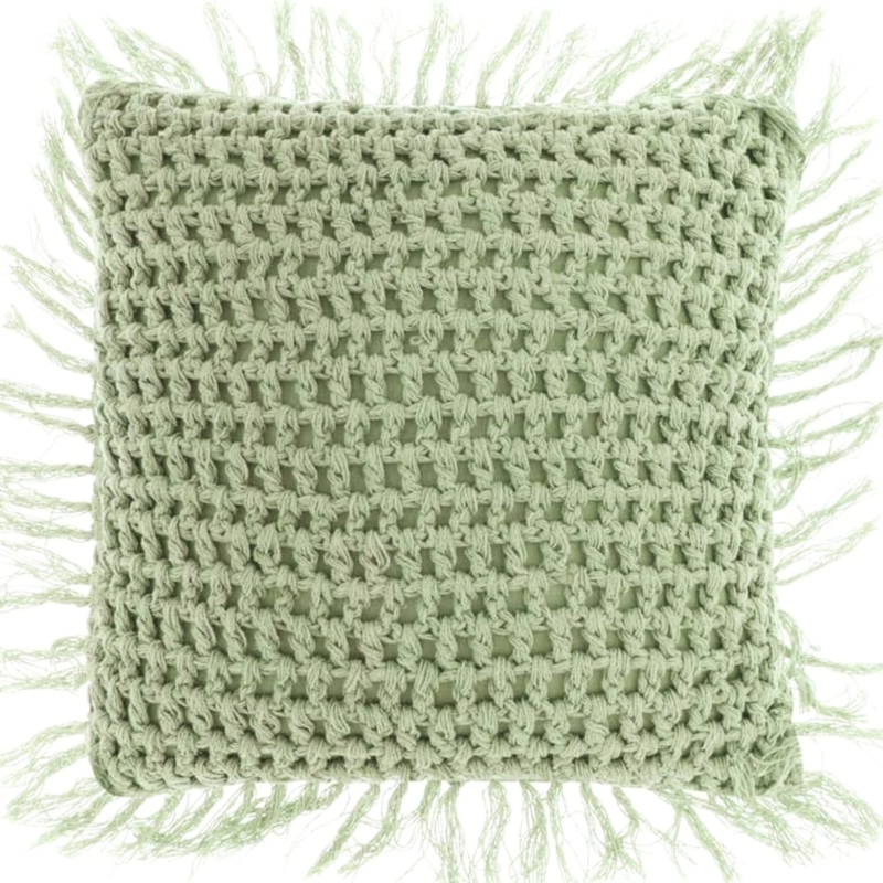 Unique Living kussen Tufo nile green 45 x45 cm