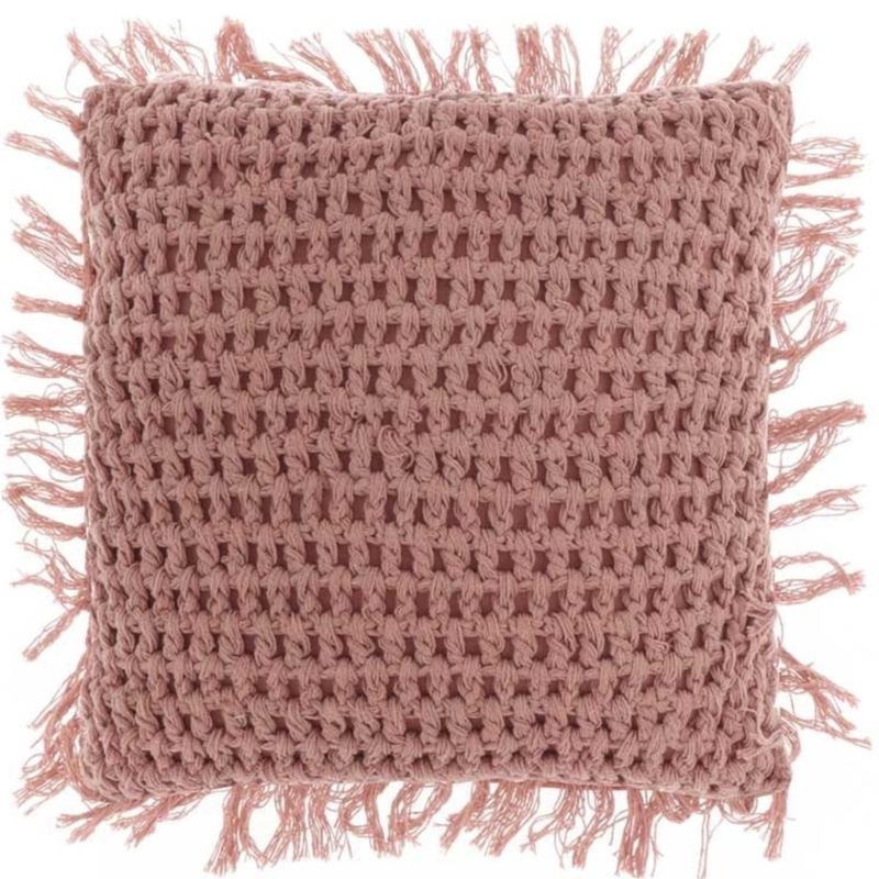 Unique Living kussen Tufo old pink 45 x45 cm