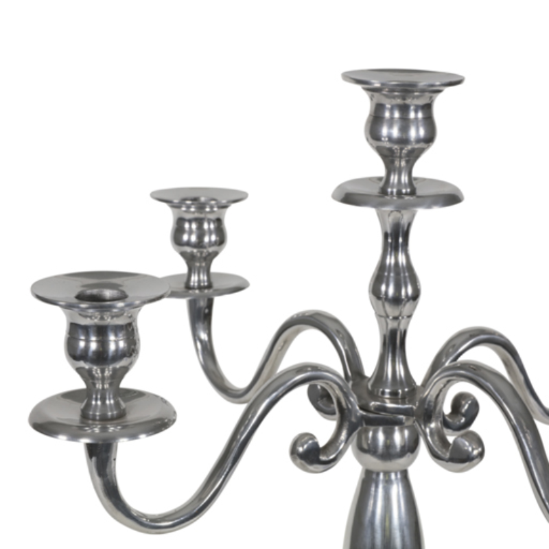 Kandelaar Classic aluminium zilverkleurig 144 cm