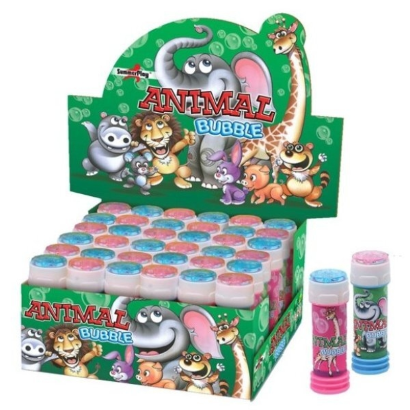 Display Bellenblaas met spelletje Animal 60 ml 36 stuks