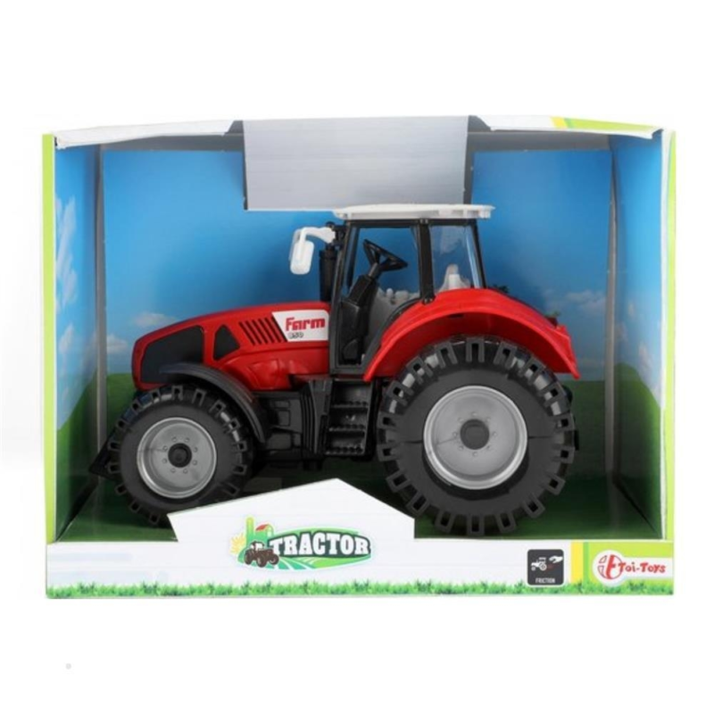 Toi-Toys tractor rood 15 cm