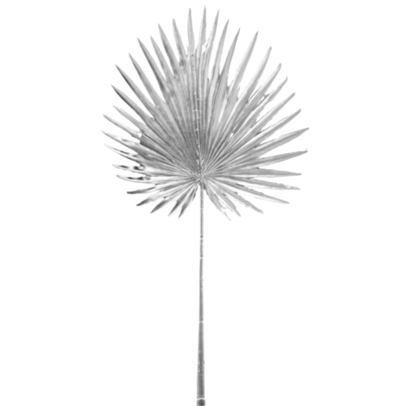 HBX kunsttak Livistonia zilverkleurig 85 cm