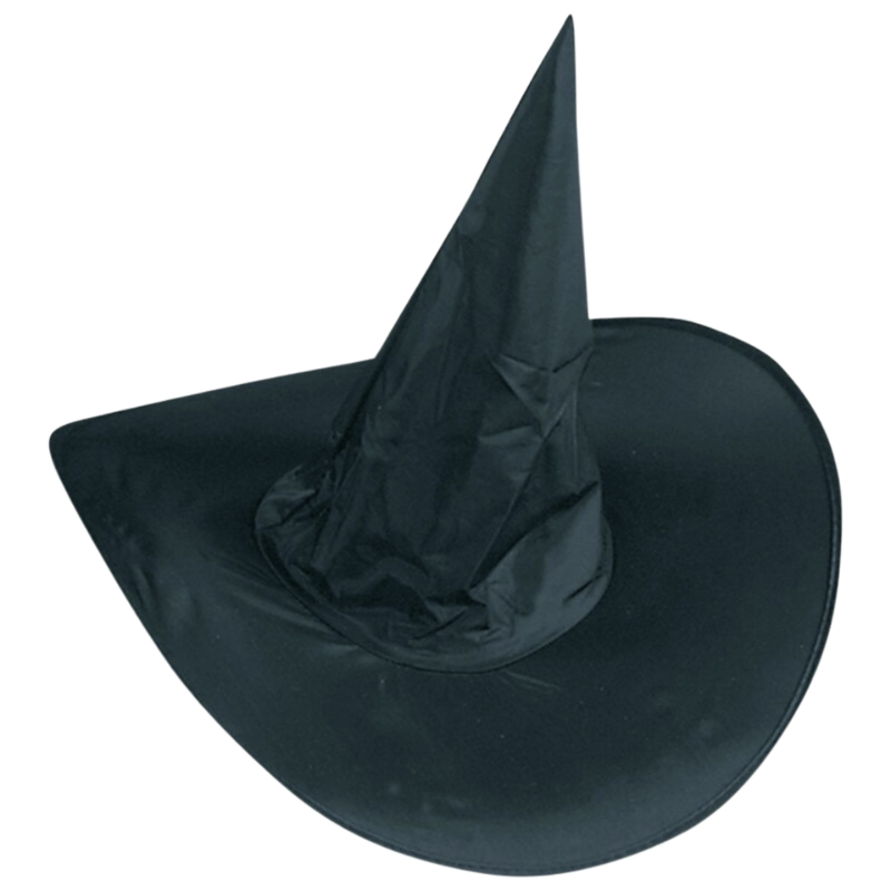 Halloween hoed heks zwart 45 cm