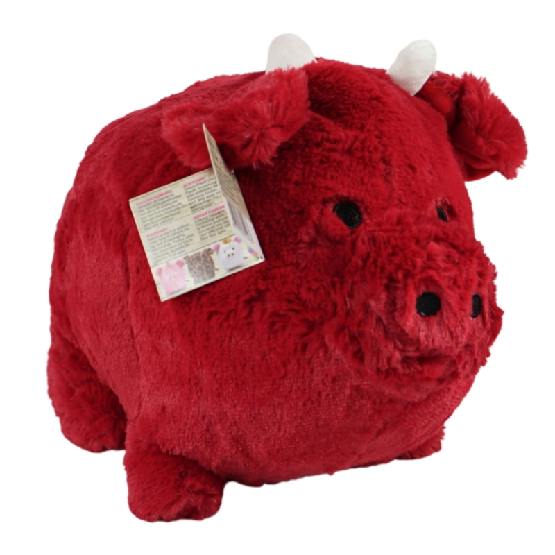 Knuffel Funky Piggy rood 30 cm