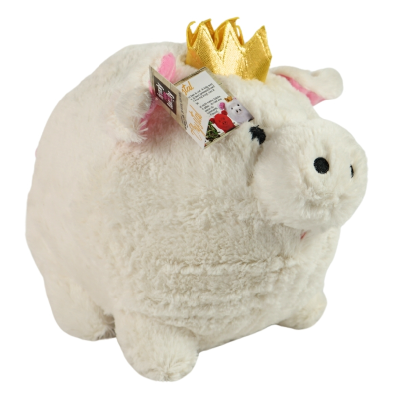 Knuffel Funky Piggy wit 30 cm