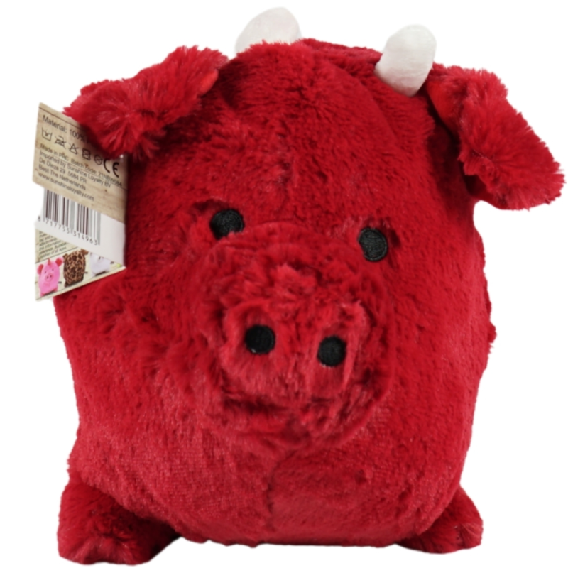Knuffel Funky Piggy rood 30 cm
