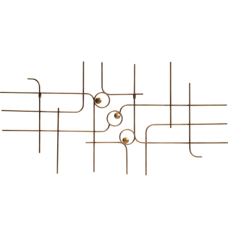 BePureHome wanddecoratie messingkleurig 139,5 cm