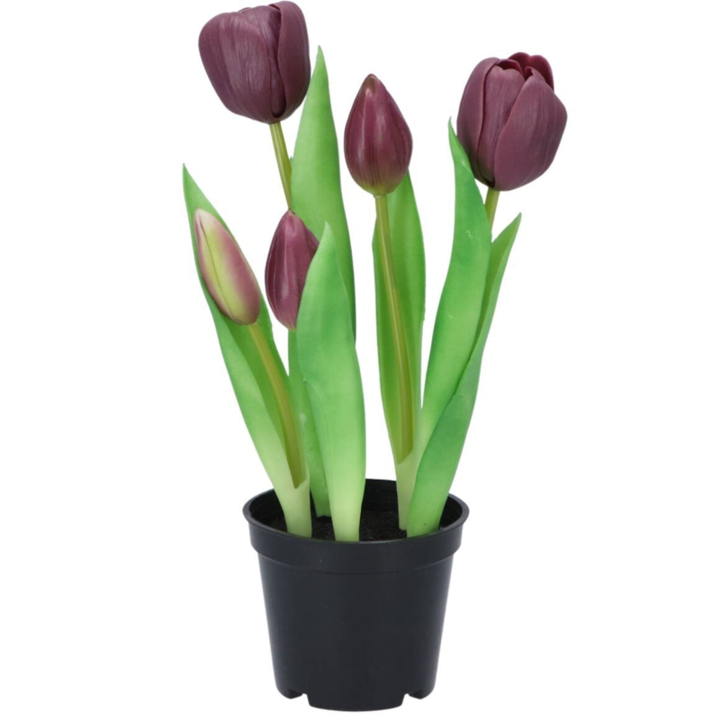 Kunstpflanze im Topf Tulpe 26 cm