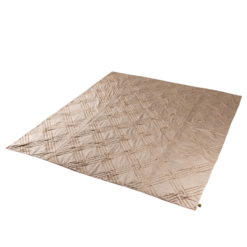 PTMD sprei plaid Cerine bruin 240 x 220 cm