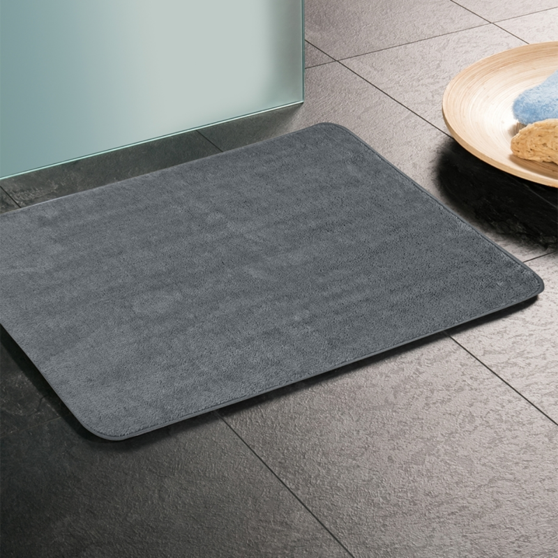 Santosini badmat anti-slip microfiber antraciet 60 x 100 cm