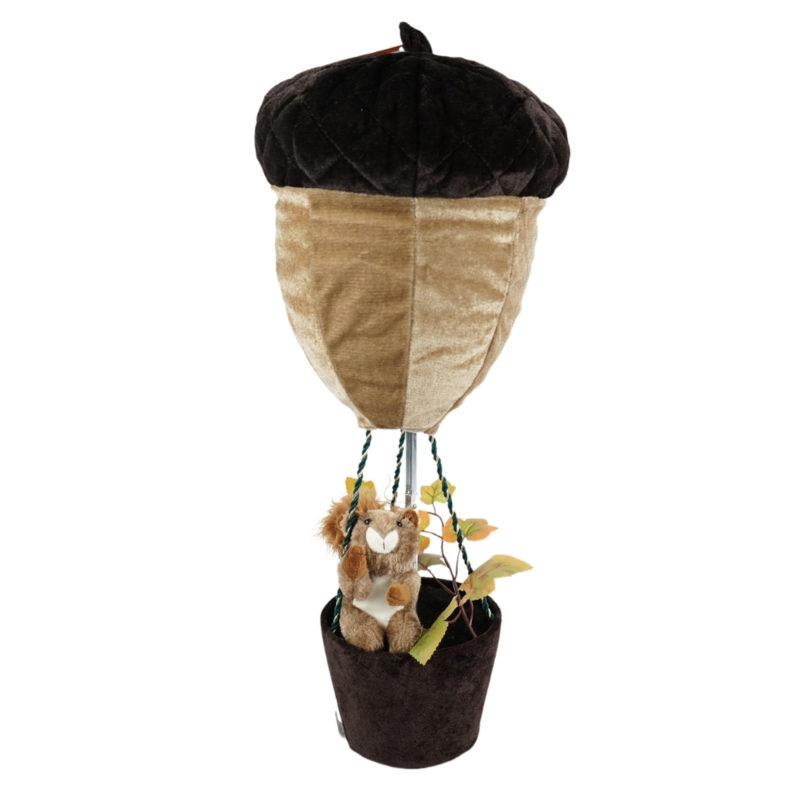 Luchtballon eikel inklapbaar 60 cm 2 assorti