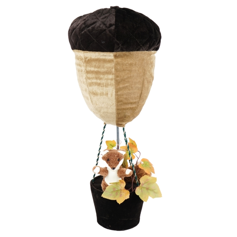 Luchtballon eikel inklapbaar 60 cm 2 assorti