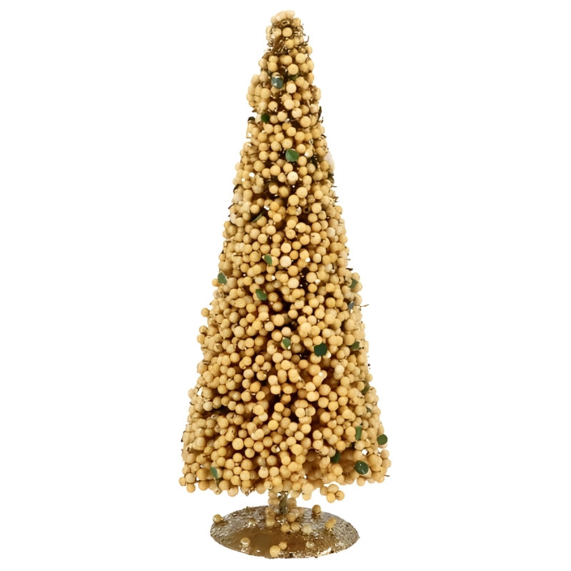 Kerstboom Sparkle Berry zand/goudkleurig 50 cm