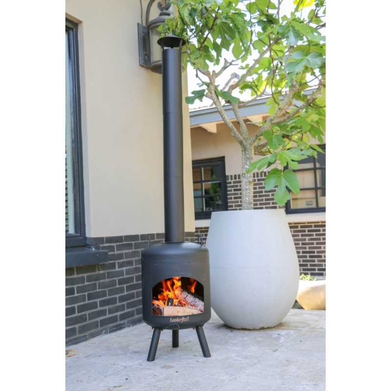 Lanterfant kachel outdoor Pieter zwart 190 cm