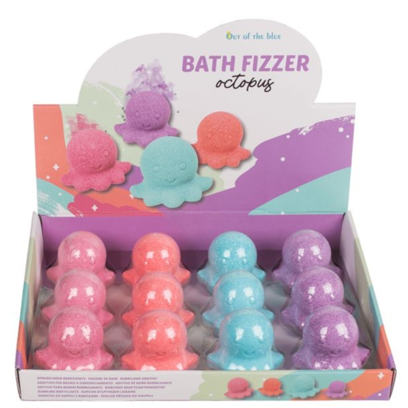 Out of the blue badbom octopus 7 cm 4 assorti
