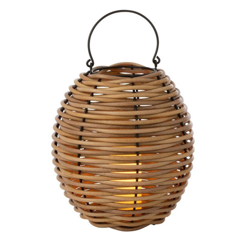 J-Line lantaarn LED op batterij outdoor 34 cm