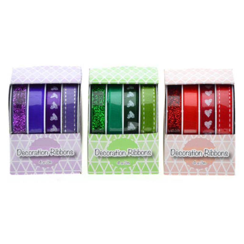 Decoratielint stof set 12 rollen