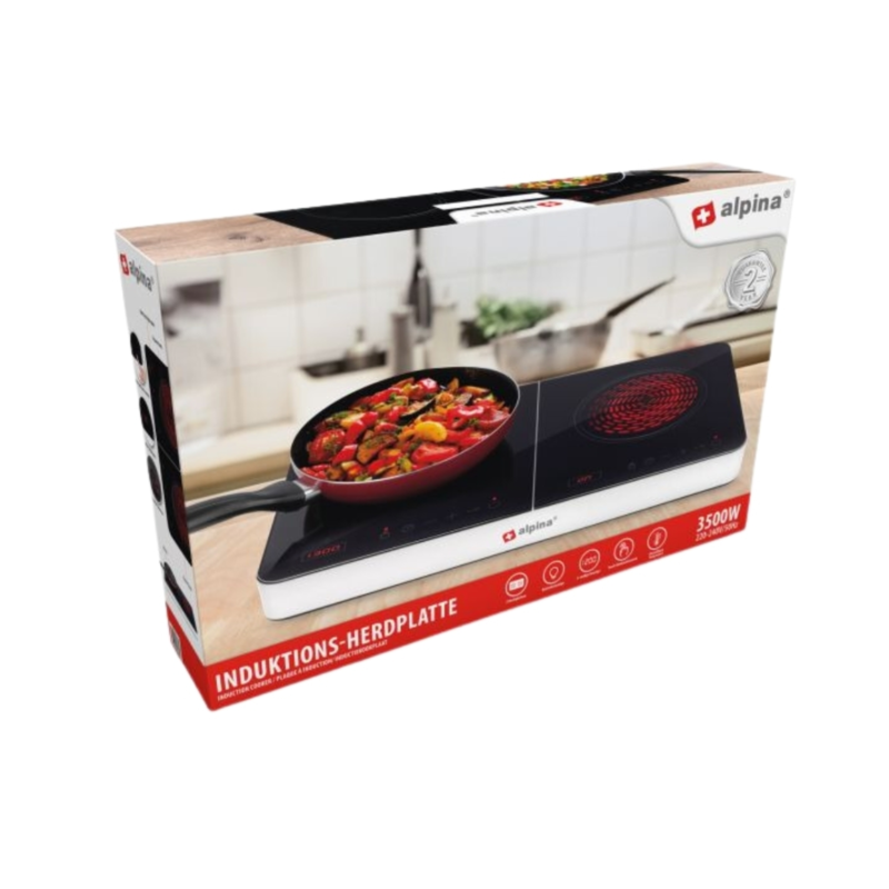 Inductiekookplaat 2 pits 3500 watt