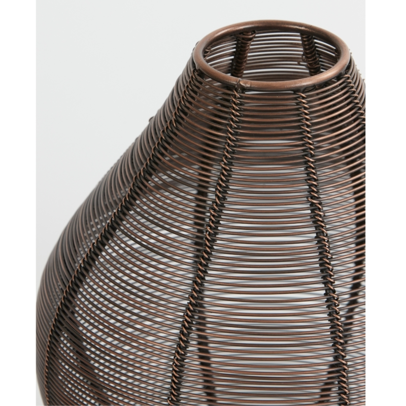 Light & Living windlicht Suneku antique koperkleurig 21 cm