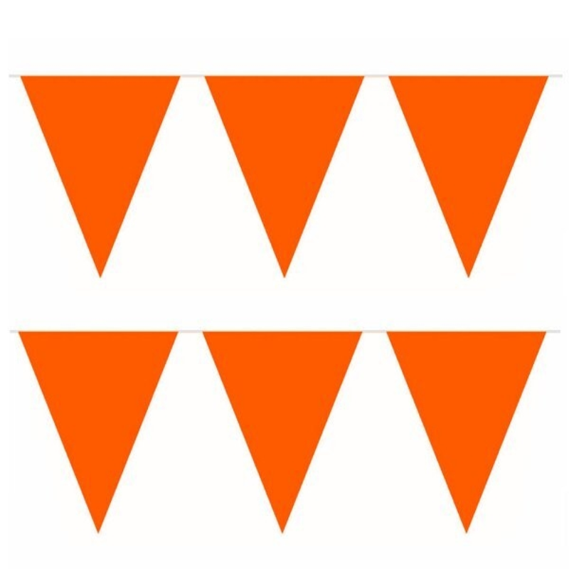 Vlaggenlijn oranje 10 meter