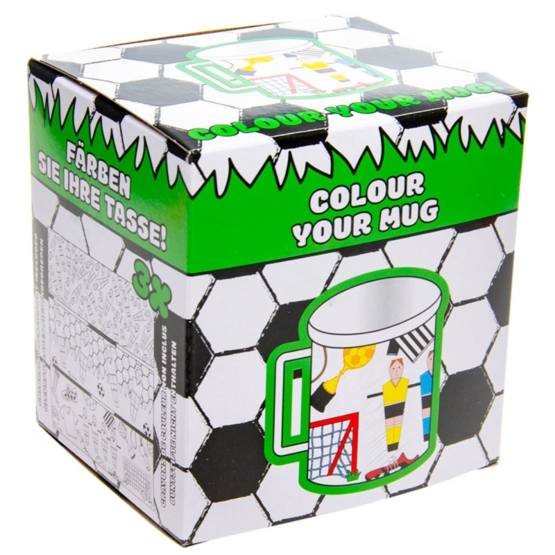 Kleur je eigen beker voetbal 250 ml