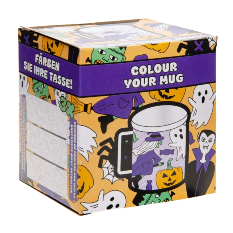 Kleur je eigen beker Halloween 250 ml