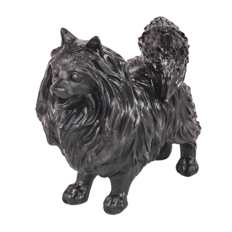 Housevitamin Figur Pomeranian Dog schwarz 23 cm