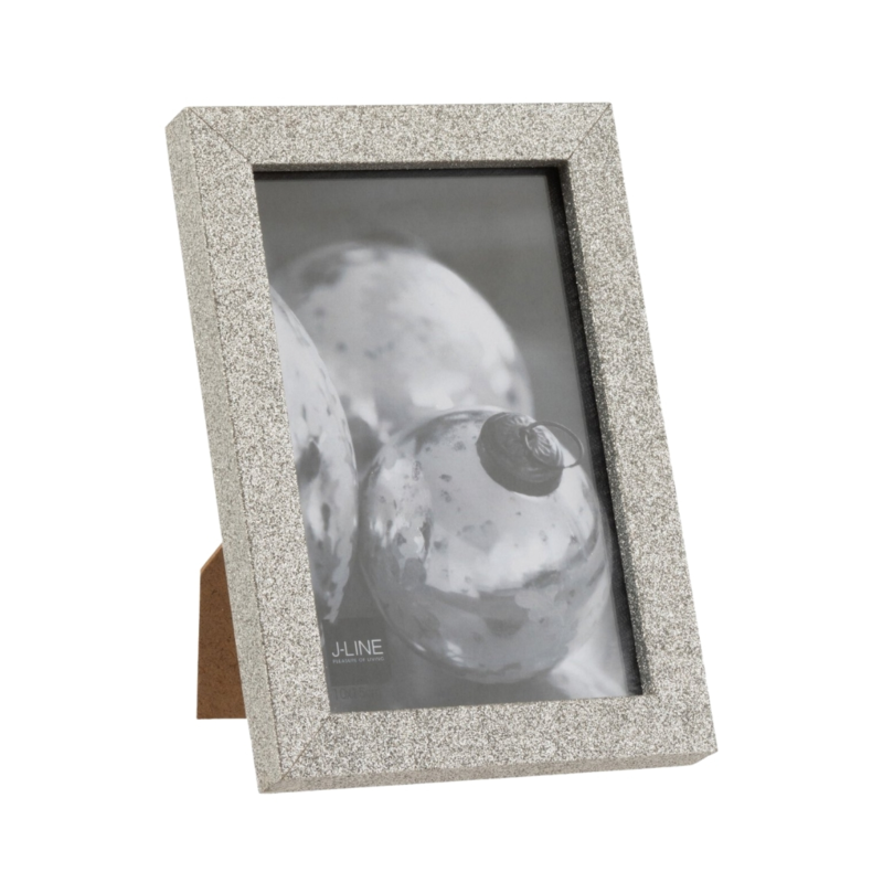 J-Line fotolijst glitter zilverkleurig 10 x 15 cm