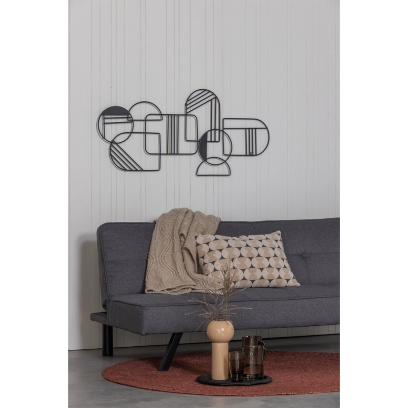 BePureHome schaal Joah metaal zwart 35 cm