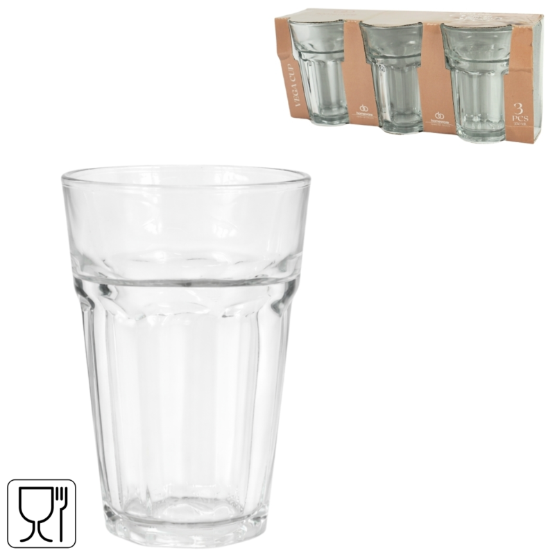 Homeware drinkglas vega 350 ml 3 stuks