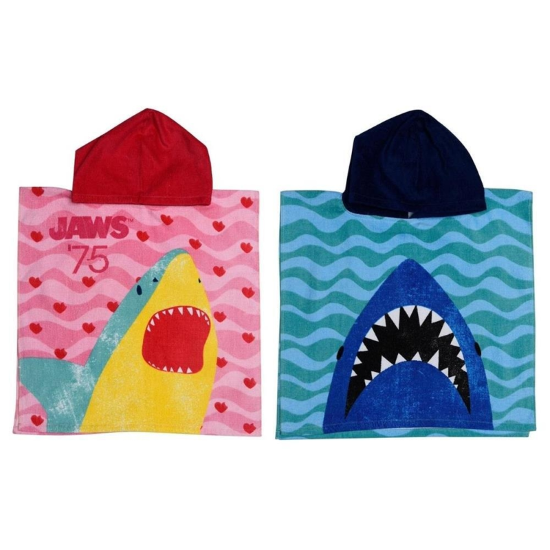 Jaws badhanddoek poncho 100 cm assorti